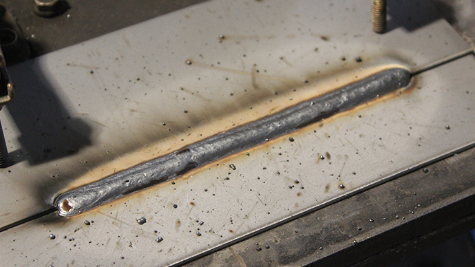 CO2 welding of GA steel sheet