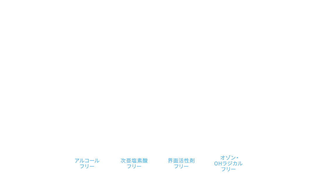 天然由来で安心除菌　機能性還元型イオン水 IW-1TM